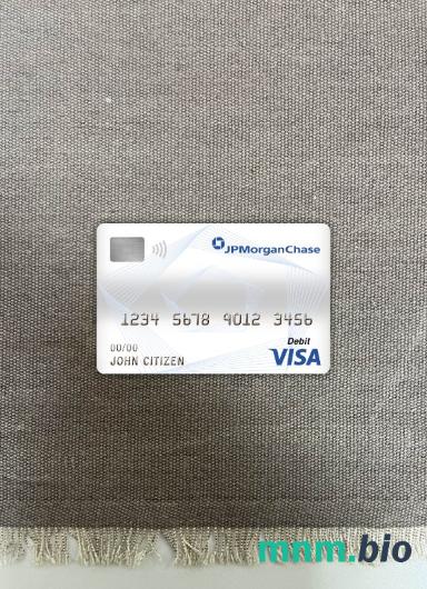 Canada JP Morgan chase bank visa obciążyć card wygląd fotograficzny skan PSD + zdjęcie